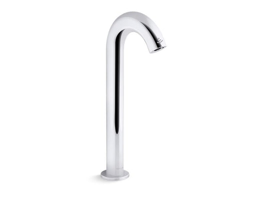 KOHLER K-104B87-SANA-CP Polished Chrome Oblo Tall Touchless faucet with Kinesis sensor technology and temperature mixer, DC-powered