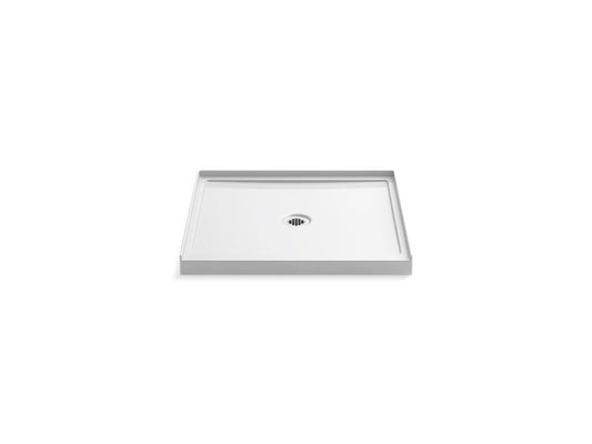 KOHLER K-8644-0 White Rely 36" x 34" single-threshold shower base with center drain