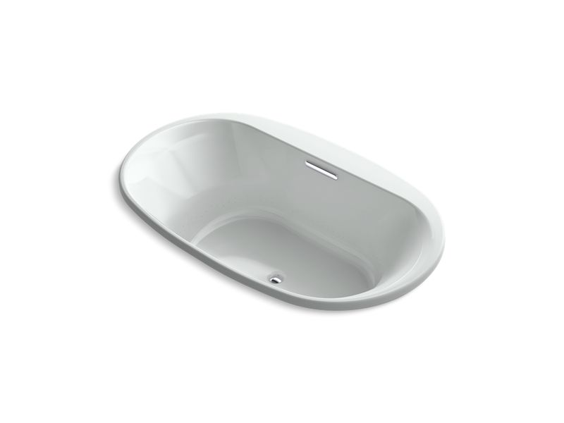 KOHLER K-5718-GHVB-95 Underscore 71-1/2" X 41-1/2" Drop-In Vibracoustic Bath W/ Heated Bubblemassage In Ice Grey