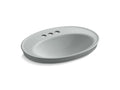 KOHLER K-2075-4-95 Serif Drop-in bathroom sink with 4" centerset faucet holes