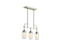 KOHLER K-22658-CH03-SNL Artifacts Three-light linear chandelier