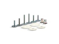 KOHLER K-5420-96 Clean Caps Low-Profile Toilet Bolt Caps In Biscuit