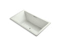 KOHLER K-1174-GHVB-NY Underscore 72" X 42" Drop-In Vibracoustic Bath With Heated Bubblemassage In Dune