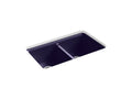 KOHLER K-8679-5UA3-DGB Riverby 33" Undermount Double-Bowl Workstation Kitchen Sink In Indigo Blue
