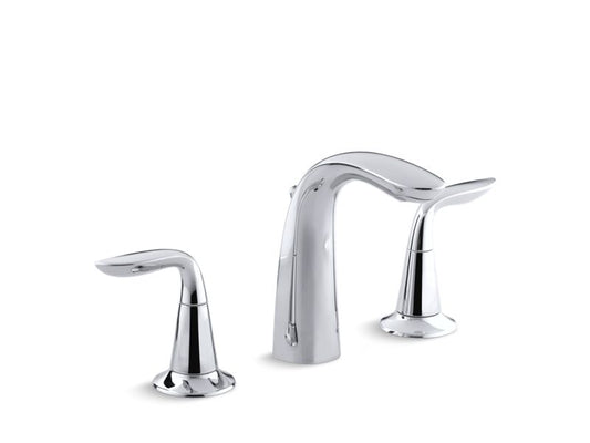 KOHLER K-5317-4-CP Refinia Widespread bathroom sink faucet