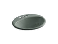 KOHLER K-2905-4-FT Farmington Drop-in bathroom sink with 4" centerset faucet holes