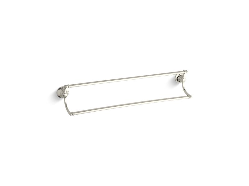 KOHLER K-11413-SN Vibrant Polished Nickel Bancroft 24" double towel bar