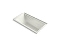 KOHLER K-1167-GHVR-NY Underscore 60" X 30" Alcove Vibracoustic Bath With Heated Bubblemassage, Right Drain In Dune