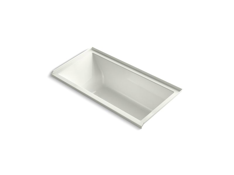 KOHLER K-1167-GHVR-NY Underscore 60" X 30" Alcove Vibracoustic Bath With Heated Bubblemassage, Right Drain In Dune
