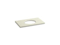 KOHLER K-5423-S35 Solid/Expressions 37" vanity-top with single Verticyl oval cutout