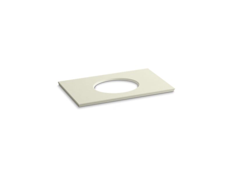 KOHLER K-5423-S35 Solid/Expressions 37" vanity-top with single Verticyl oval cutout