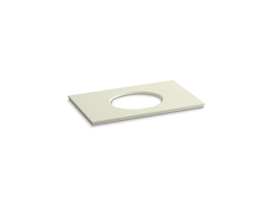 KOHLER K-5423-S35 Solid/Expressions 37" vanity-top with single Verticyl oval cutout