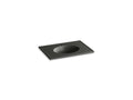 KOHLER K-2796-1-G88 Ceramic/Impressions 31" oval vanity-top bathroom sink with single faucet hole