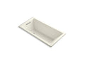KOHLER K-1167-VB-96 Underscore 60" X 30" Drop-In Vibracoustic Bath In Biscuit