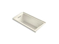 KOHLER K-1167-LVB-96 Underscore 60" X 30" Alcove Vibracoustic Bath, Left Drain In Biscuit