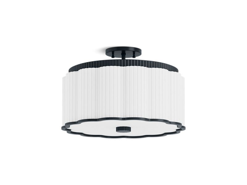 KOHLER K-27437-SF03-GNL Gunmetal Tresdoux Semi-flush light