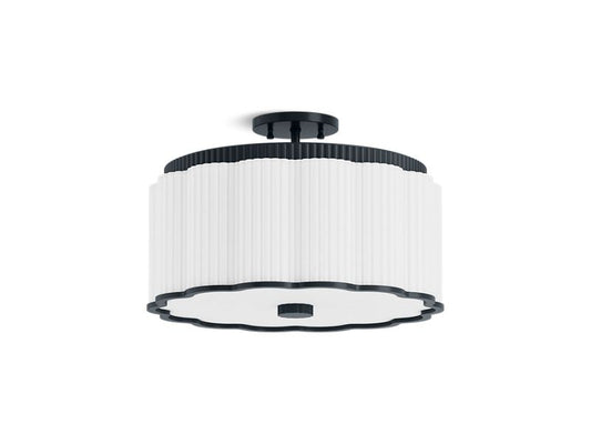 KOHLER K-27437-SF03-GNL Gunmetal Tresdoux Semi-flush light