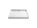 KOHLER K-9998-0 Groove 48" x 48" single threshold rear center drain shower base
