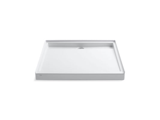 KOHLER K-9998-0 Groove 48" x 48" single threshold rear center drain shower base