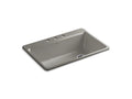 KOHLER K-5871-3A2-K4 Riverby 33" x 22" x 9-5/8" top-mount single-bowl workstation kitchen sink with accessories