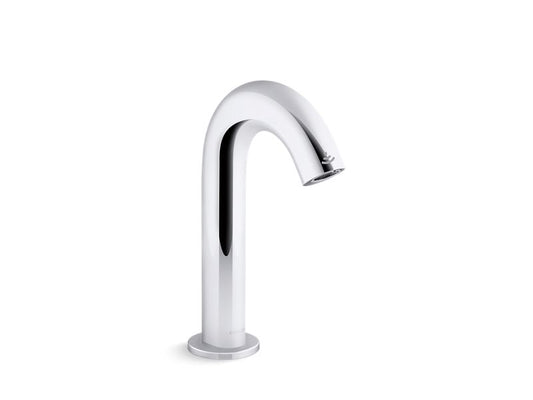KOHLER K-103B77-SANA-CP Polished Chrome Oblo Touchless faucet with Kinesis sensor technology and temperature mixer, AC-powered