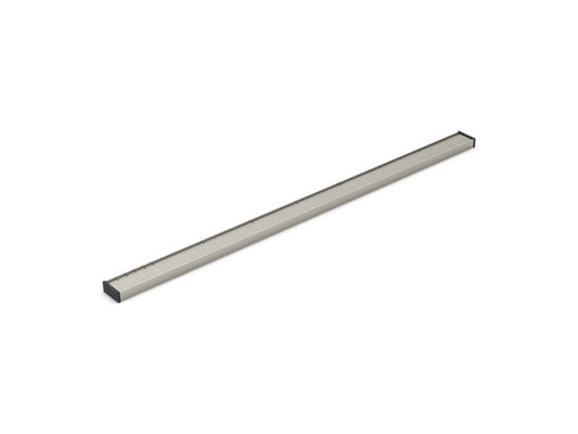 KOHLER K-80648-BNK Crystal Clear glass with Anodized Brushed Nickel frame 2-1/2" x 48" linear drain grate with tile-in panel