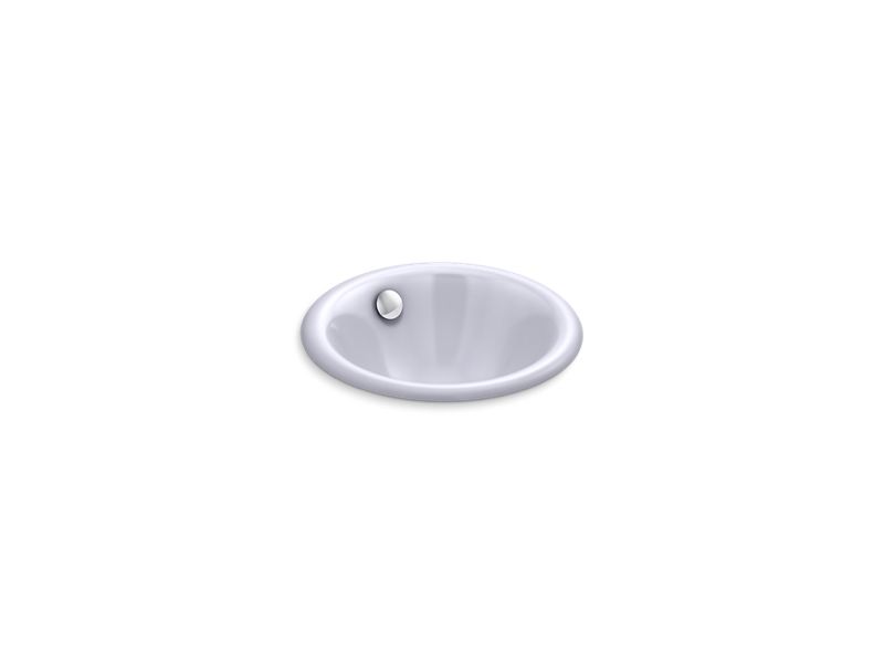 KOHLER K-20211-GRL Iron Plains Round Drop-in/undermount bathroom sink