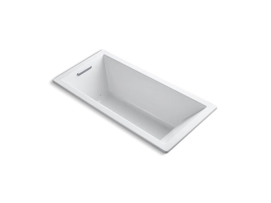 KOHLER K-1822-GHVB-0 Underscore 66" X 32" Drop-In Vibracoustic Bath With Heated Bubblemassage In White