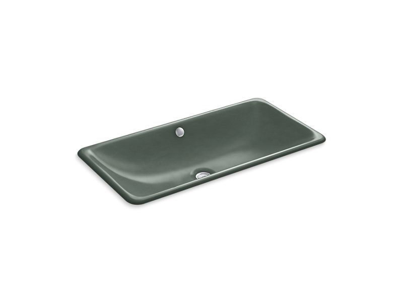 KOHLER K-20212-FT Iron Plains Trough Rectangle Drop-in/undermount bathroom sink