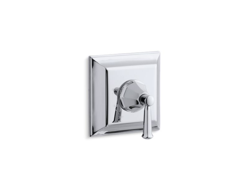 KOHLER K-TS463-4S-CP Memoirs Stately Rite-Temp valve trim with lever handle