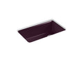 KOHLER K-5871-5UA3-PLM Riverby 33" x 22" x 9-5/8" Undermount single-bowl workstation kitchen sink with accessories