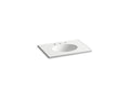 KOHLER Ceramic/Impressions K-2796-8-G81 White Impressions 31" Vitreous china vanity top with integrated oval sink