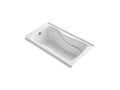 KOHLER K-1219-L-0 Hourglass 32 60" x 32" alcove bath with integral flange and left-hand drain