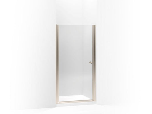 KOHLER K-702408-L-ABV Fluence Pivot shower door, 65-1/2" H x 33-3/4 - 35-1/4" W, with 1/4" thick Crystal Clear glass