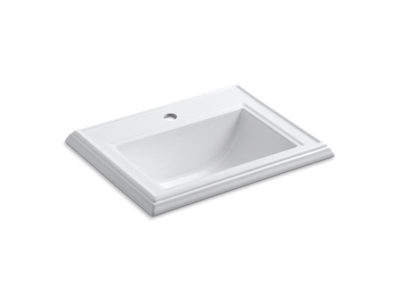 KOHLER K-2241-1-0 Memoirs Classic Classic drop-in bathroom sink with single faucet hole