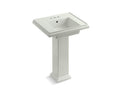 KOHLER K-2844-4-NY Tresham 24" pedestal bathroom sink with 4" centerset faucet holes