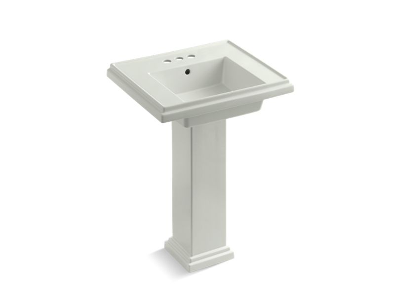 KOHLER K-2844-4-NY Tresham 24" pedestal bathroom sink with 4" centerset faucet holes
