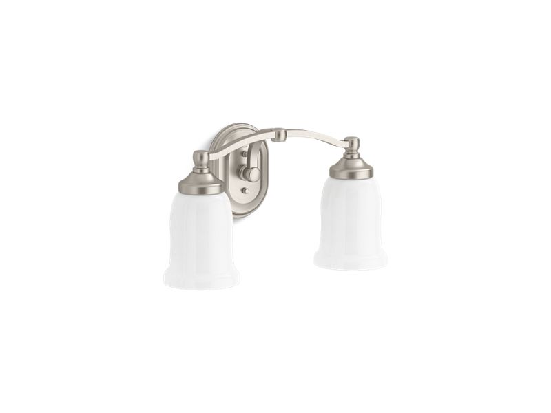 KOHLER K-11422-BNL Brushed Nickel Bancroft Two-light sconce