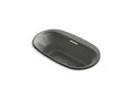 KOHLER K-5716-GHVB-58 Underscore 65-1/2" X 35-3/4" Drop-In Vibracoustic Bath With Heated Bubblemassage In Thunder Grey