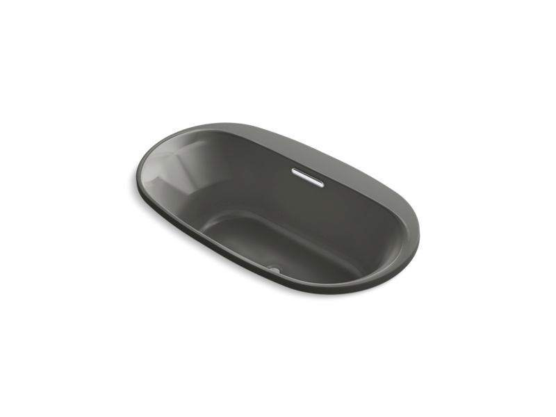 KOHLER K-5716-GHVB-58 Underscore 65-1/2" X 35-3/4" Drop-In Vibracoustic Bath With Heated Bubblemassage In Thunder Grey