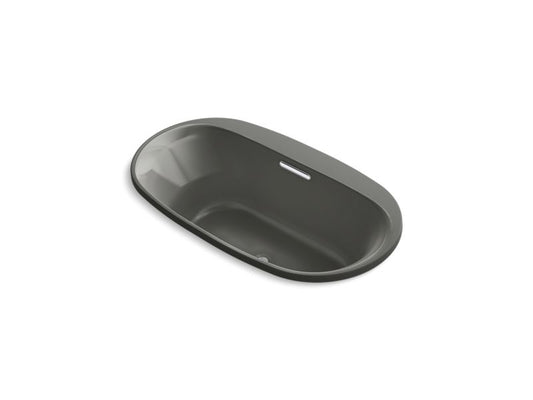KOHLER K-5716-GHVB-58 Underscore 65-1/2" X 35-3/4" Drop-In Vibracoustic Bath With Heated Bubblemassage In Thunder Grey