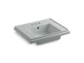 KOHLER K-2757-4-95 Tresham 24" pedestal bathroom sink basin with 4" centerset faucet holes