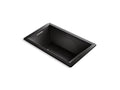 KOHLER K-1849-GHVB-7 Underscore 60" X 36" Drop-In Vibracoustic Bath With Heated Bubblemassage In Black Black