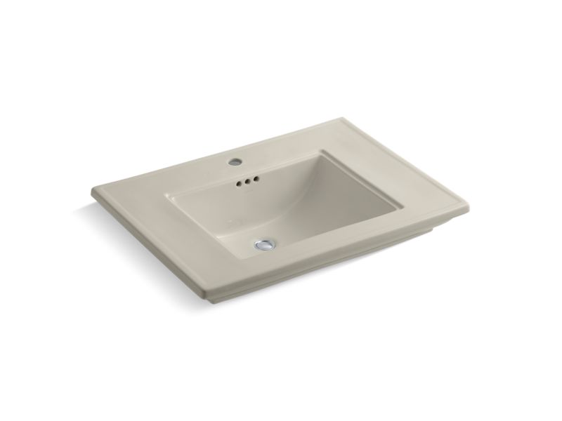 KOHLER K-2269-1-G9 Memoirs Stately pedestal/console table bathroom sink basin with single faucet-hole drilling