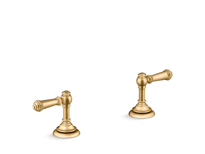 KOHLER K-98068-4-2MB Vibrant Brushed Moderne Brass Artifacts Lever bathroom sink faucet handles