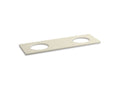 KOHLER K-5434-S34 Solid/Expressions 73" vanity-top with double Verticyl oval cutout