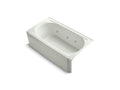 KOHLER K-724-H2-NY Memoirs 60" x 33-3/4" alcove whirlpool with right-hand drain and heater without jet trim