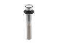 KOHLER K-7124-CP Polished Chrome Pop-up clicker drain without overflow