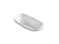KOHLER K-5716-GHVB-0 Underscore 65-1/2" X 35-3/4" Drop-In Vibracoustic Bath With Heated Bubblemassage In White