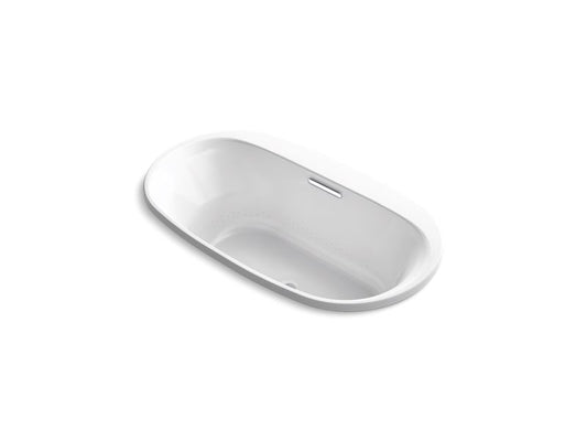KOHLER K-5716-GHVB-0 Underscore 65-1/2" X 35-3/4" Drop-In Vibracoustic Bath With Heated Bubblemassage In White